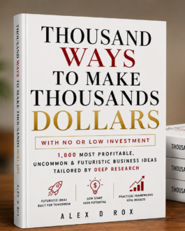 Thousand Ways To Make Thousands Dollars - With No Or Low Investment!